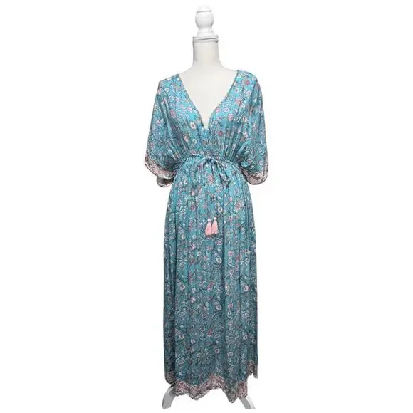 World Market Bohemian Gypsy Maxi Dress - Size S/M - Picture 1 of 4